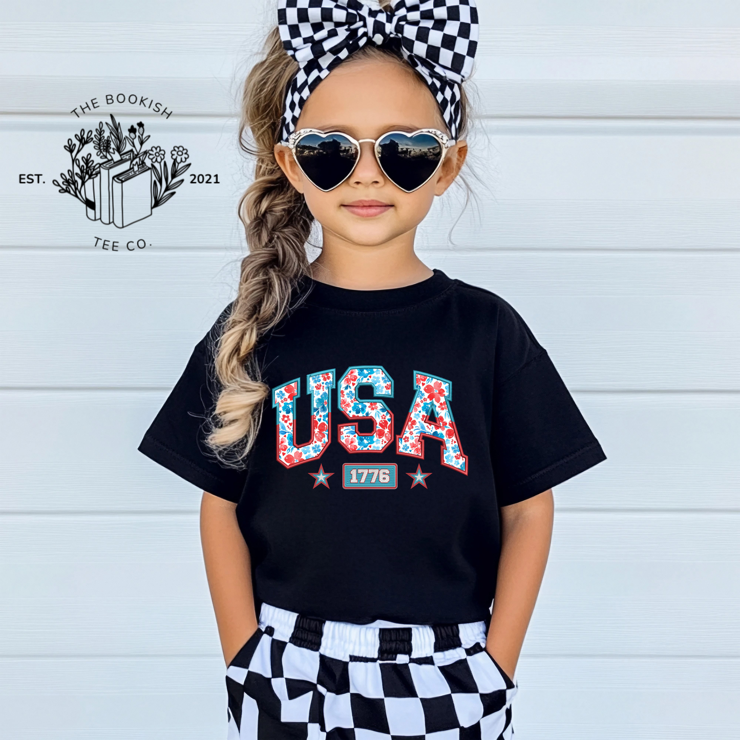 USA Floral - Youth Tee