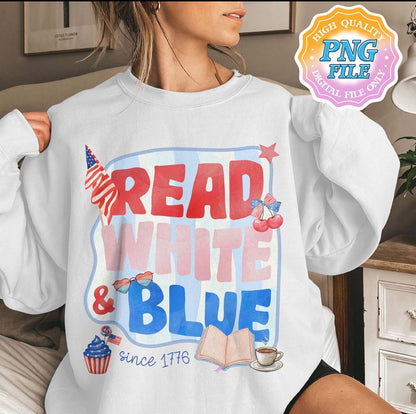 Read, White, & Blue - Adult Tee