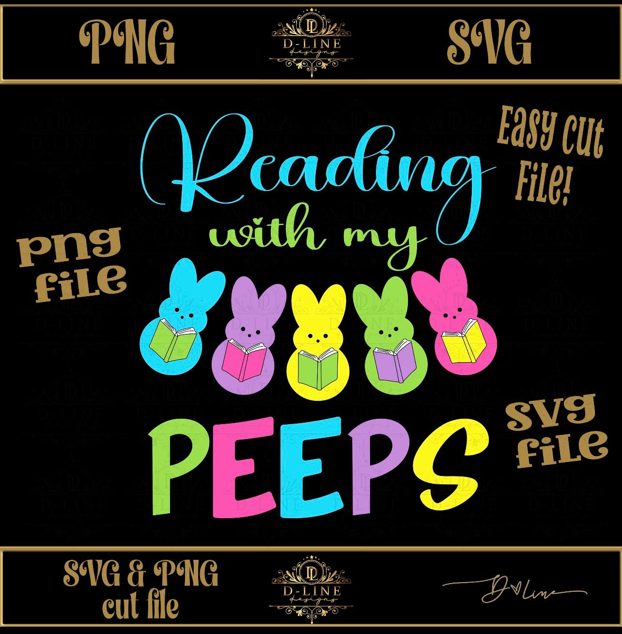 Reading with my Peeps - Adult Tee