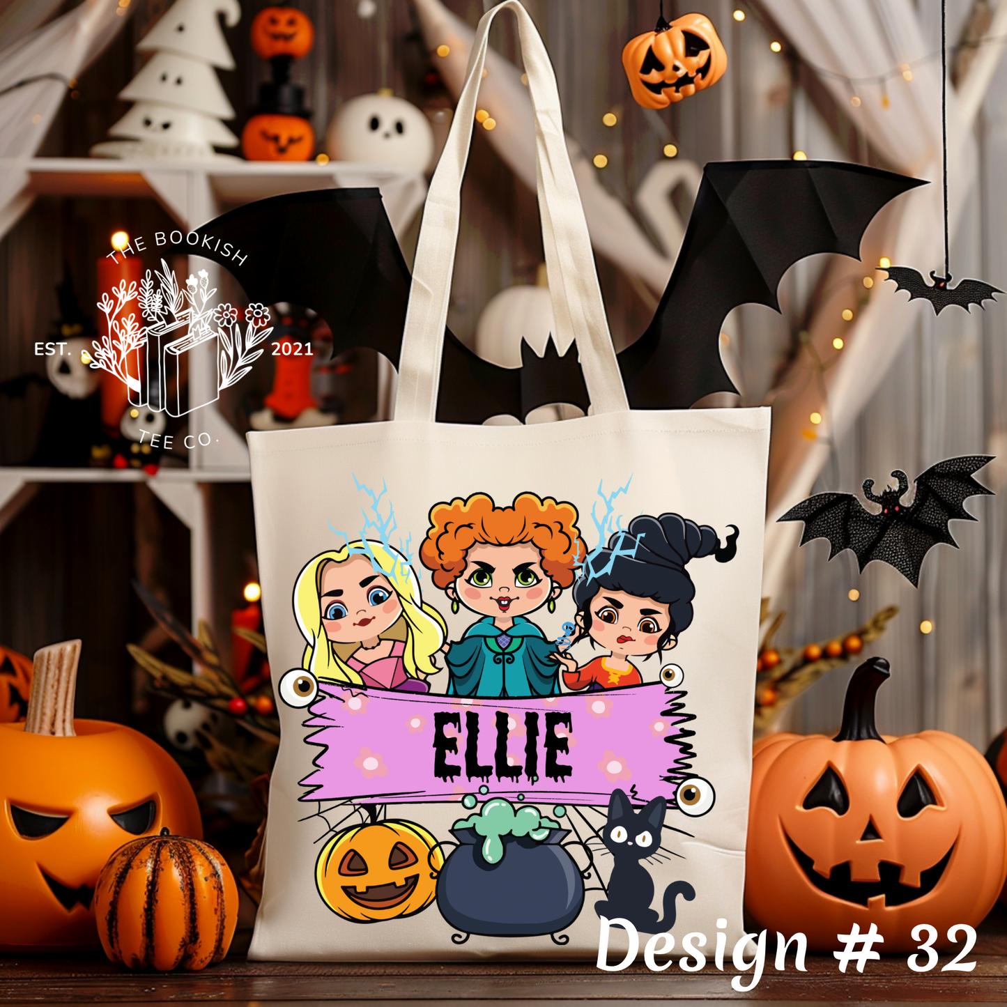 Halloween Name Bags