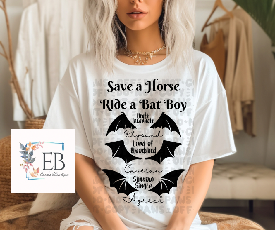 Save a Horse Ride a Bat Boy - Adult Tee