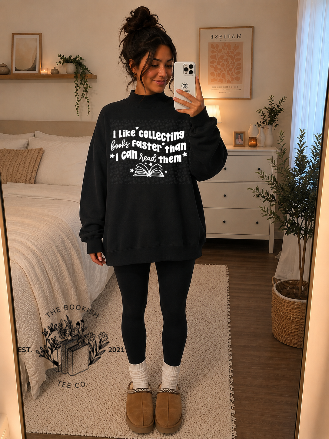Collecting Faster than Reading (White Text) - Adult Tee