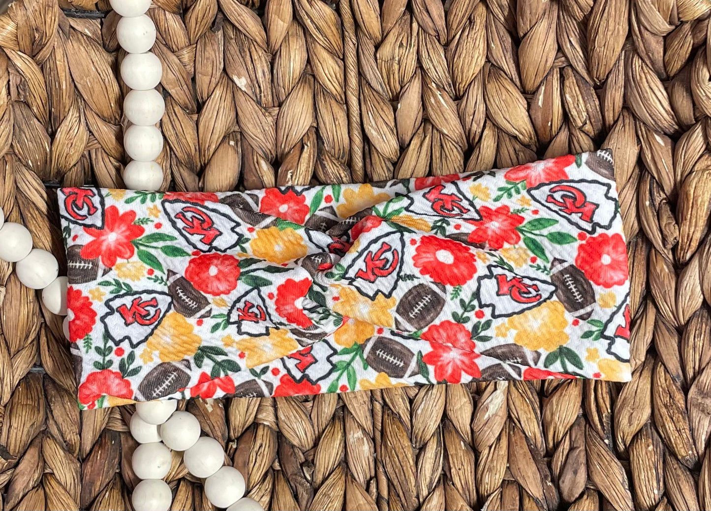 Floral KC - Adult Twist Headband (RTS)