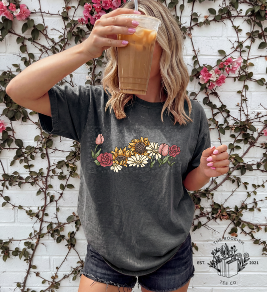 Floral Garland - Adult Tee