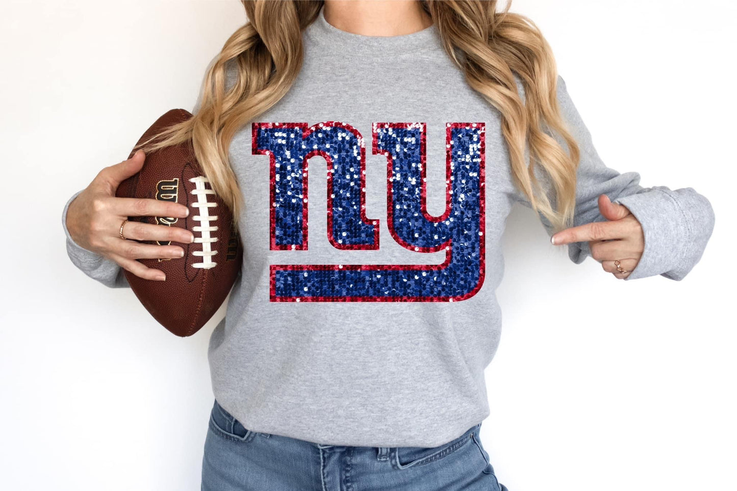 Sequin Football Teams (ALL TEAMS ARE IN THIS LISTING) - Adult Tee