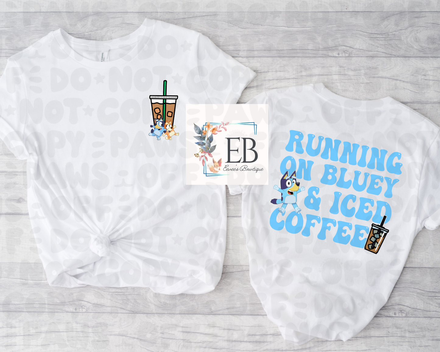 Running on B & Iced Coffee - Adult Tee