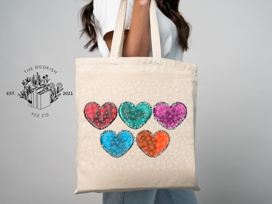 Aco Hearts - Canvas Tote Bag