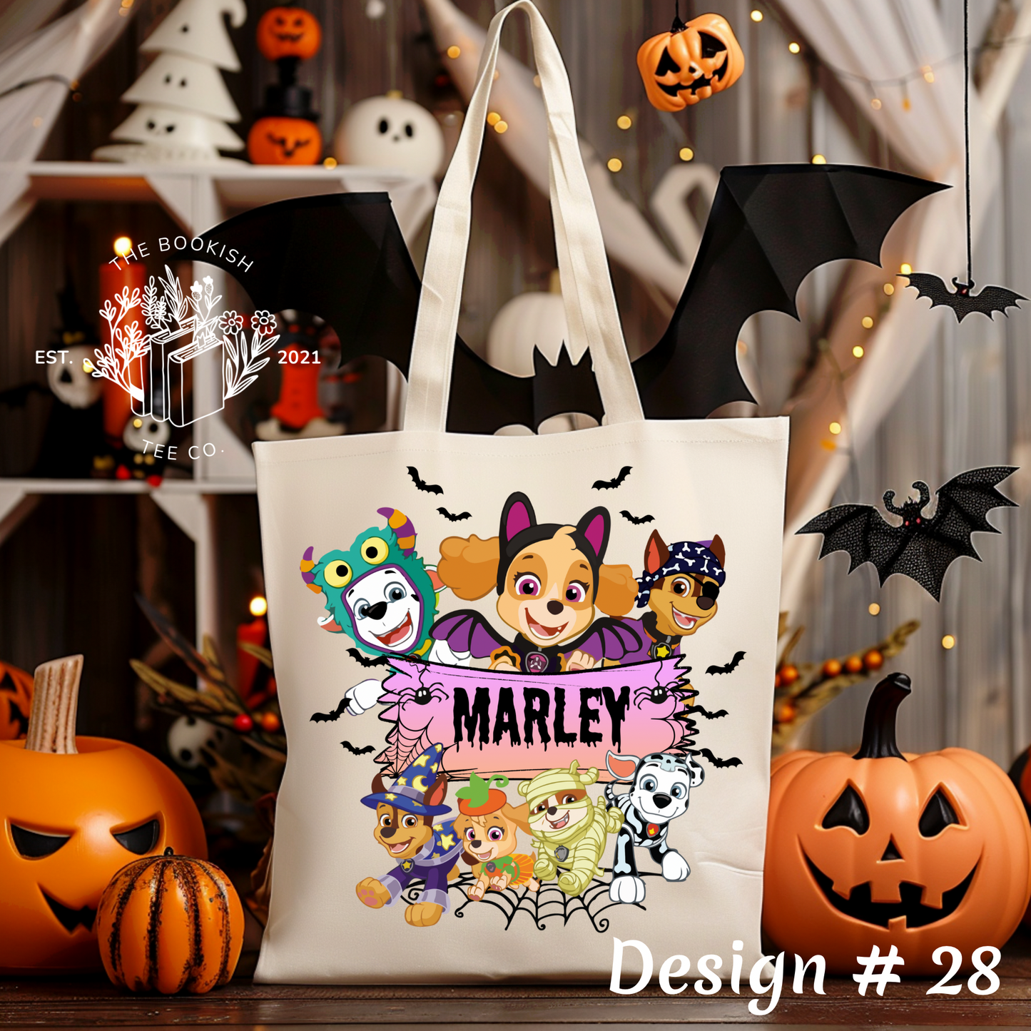 Halloween Name Bags