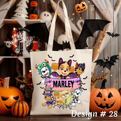 Halloween Name Bags