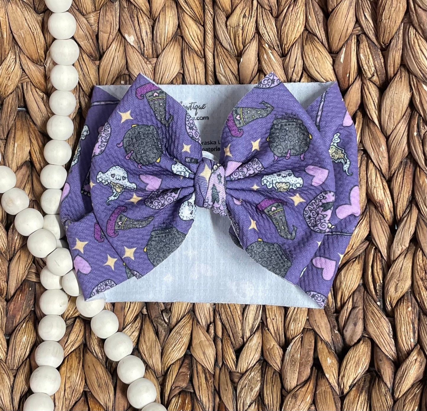 Purple Goth - BABY Big Bow Wrap (RTS)