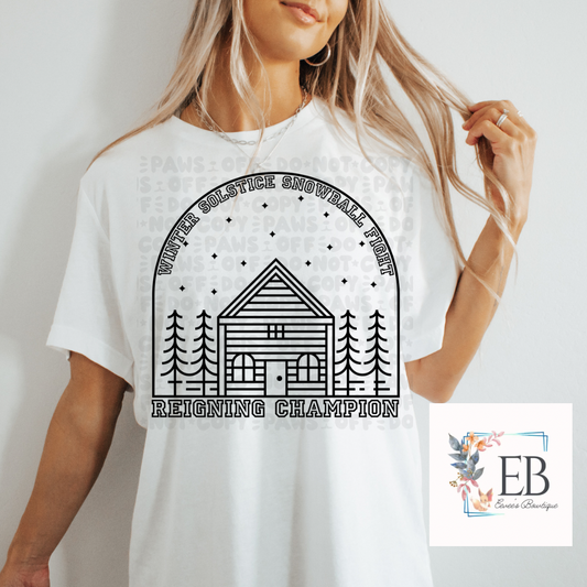 Winter Solstice Snowball Fight - Adult Tee