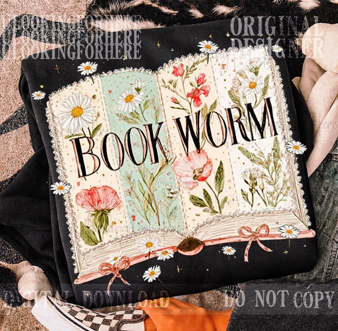 Dainty Bookworm - Adult Tee