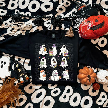 Retro Reading Ghosts - Adult Tee