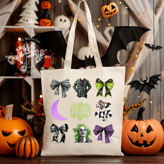 Beetle Bows - Canvas Tote Bag