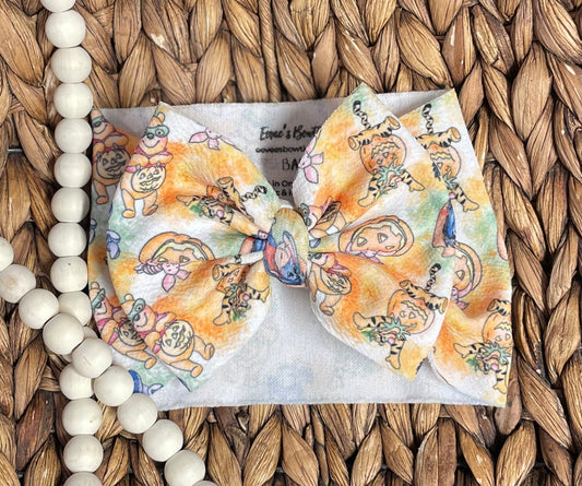 100 Acre Halloween - BABY Big Bow Wrap (RTS)