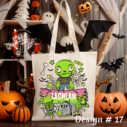 Halloween Name Bags