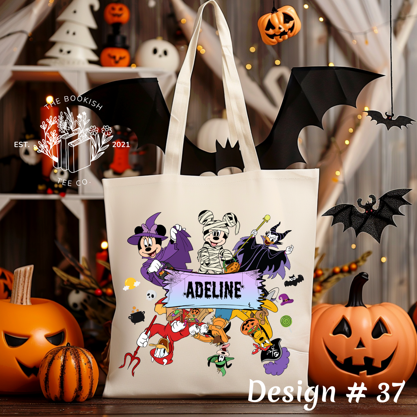 Halloween Name Bags