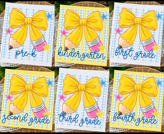 Pencil Bow Grades - Youth Tee