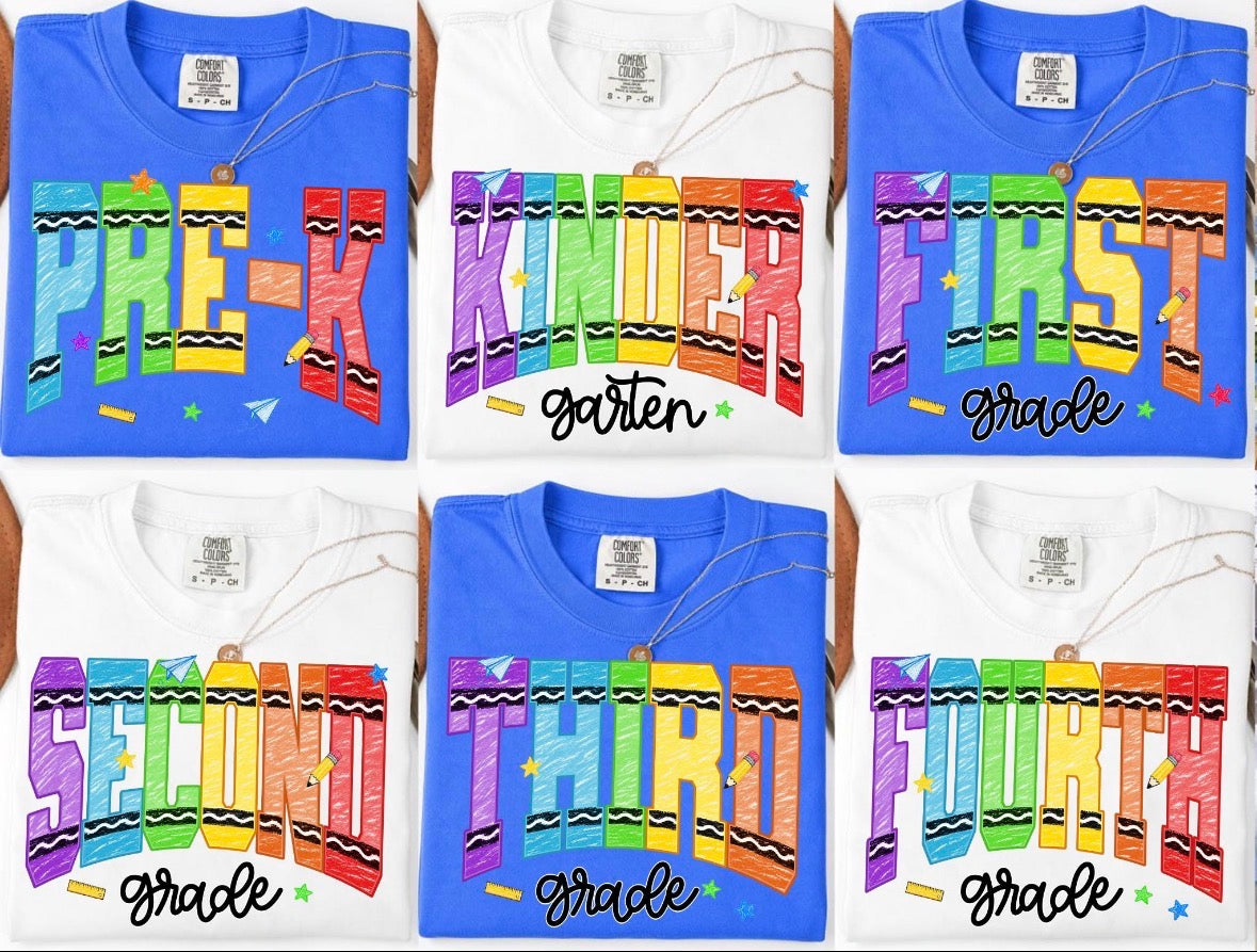 Crayon Grades - Youth Tee