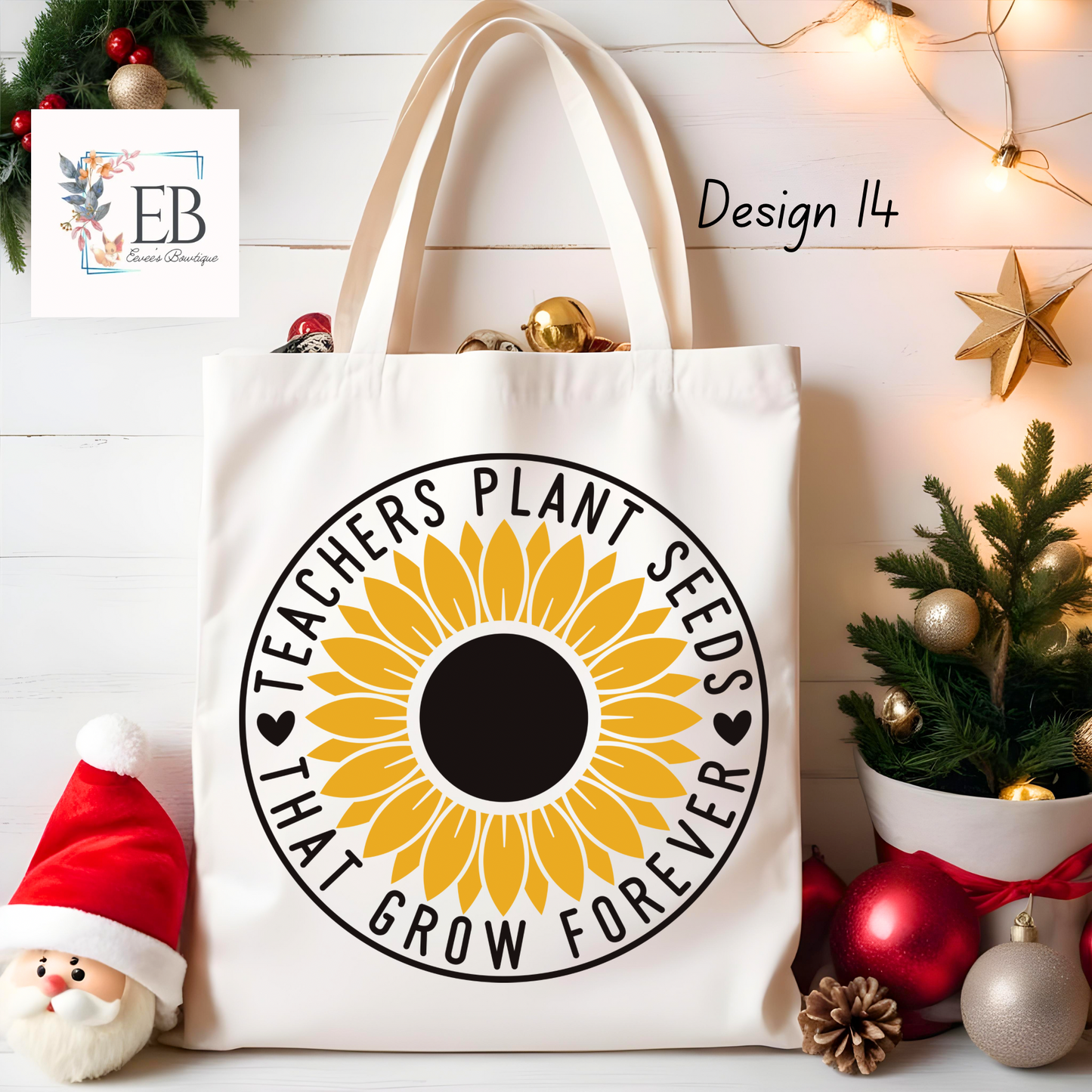 Teacher Canvas Tote Bag (15 Options!)