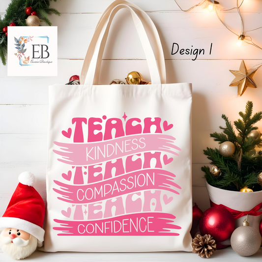 Teacher Canvas Tote Bag (15 Options!)