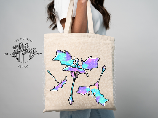 Rainbow Dragons - Canvas Tote Bag
