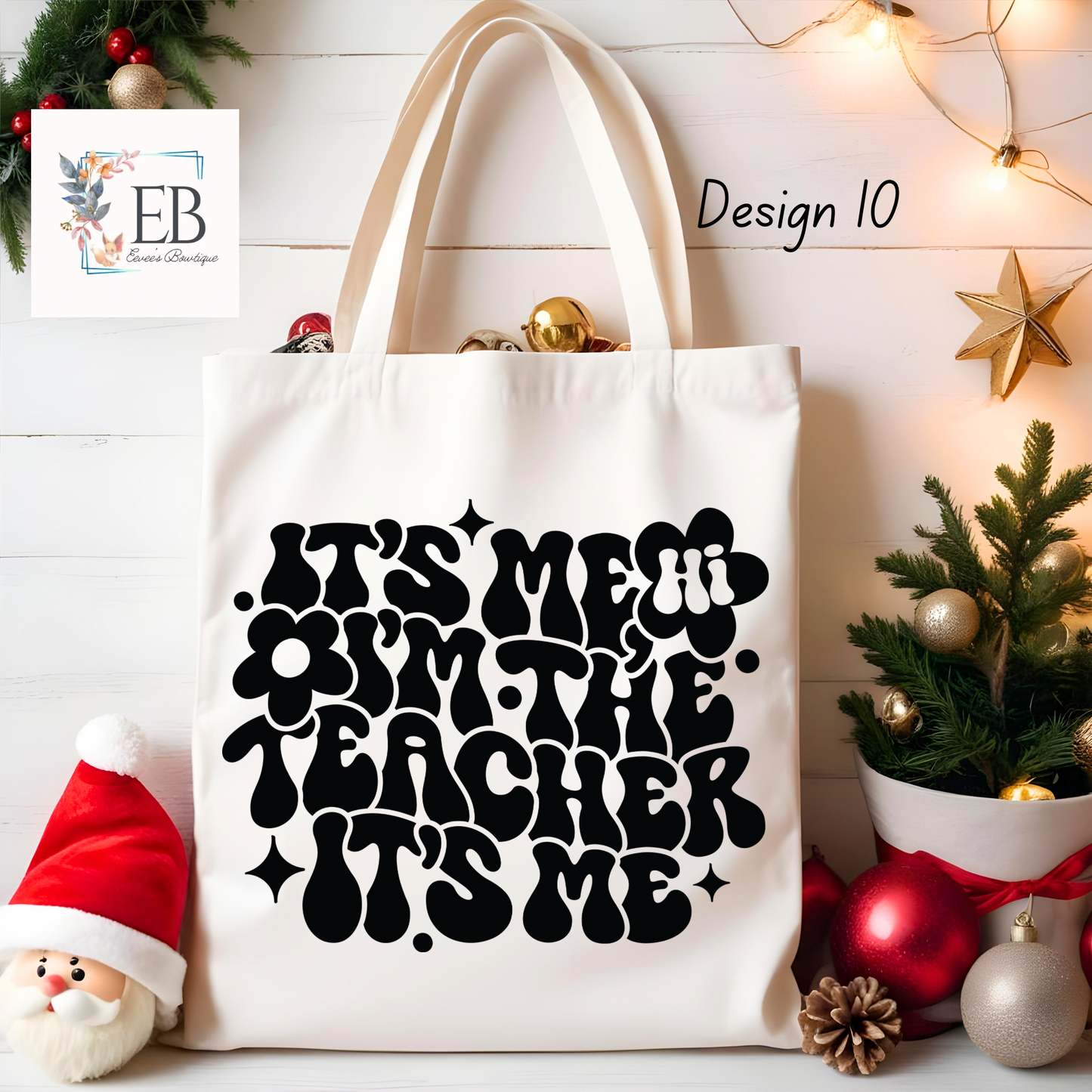 Teacher Canvas Tote Bag (15 Options!)