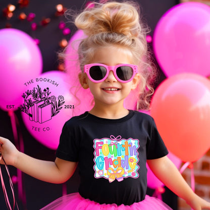 Pink Bow Grades - Youth Tee