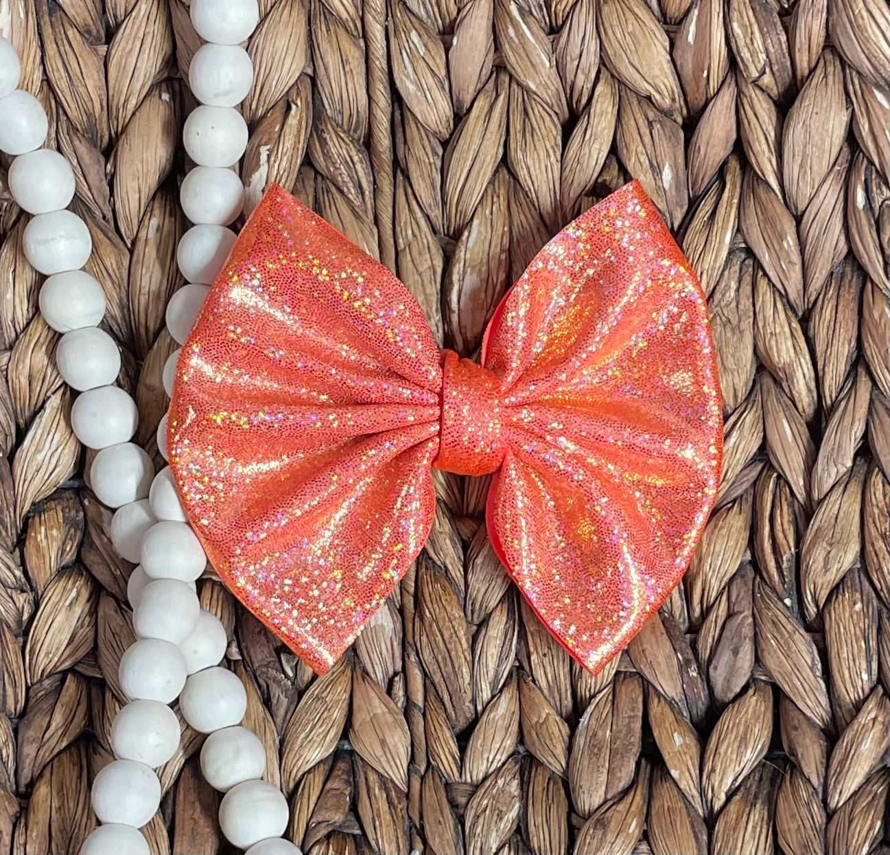 Orange Holo - 5” Bow