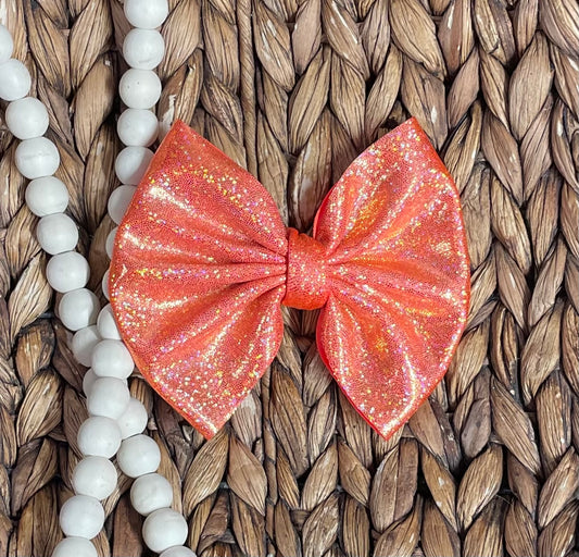 Orange Holo - 5” Bow