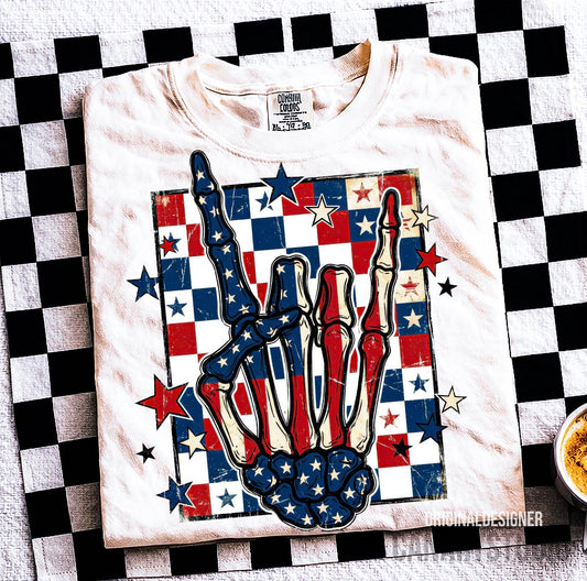 America Skele Hand - Adult Tee