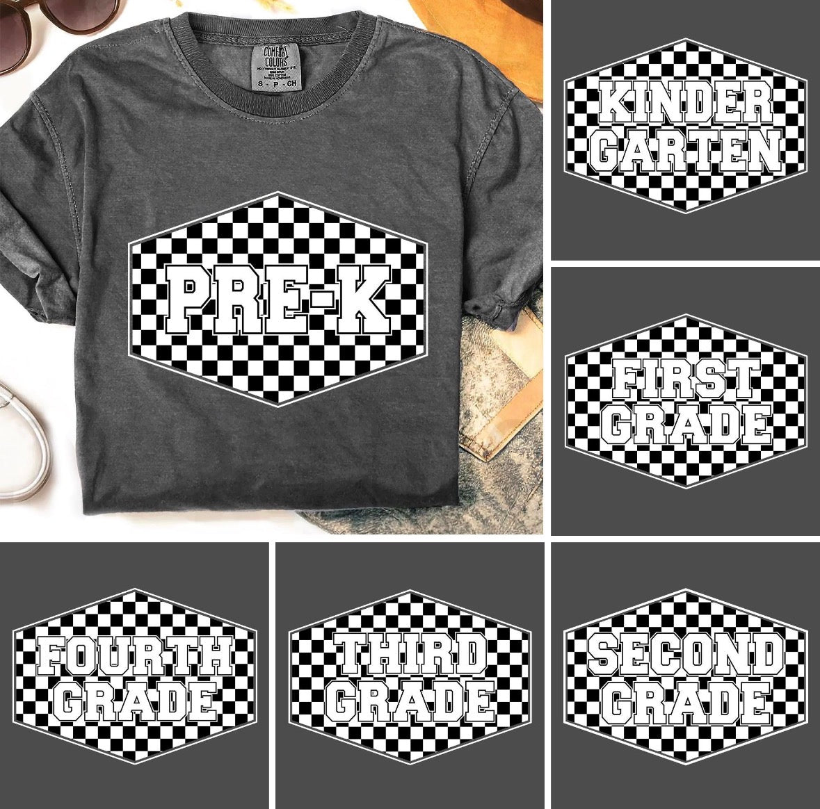 Checkered Grades - Youth Tee