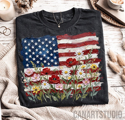 Floral Flag - Youth Tee