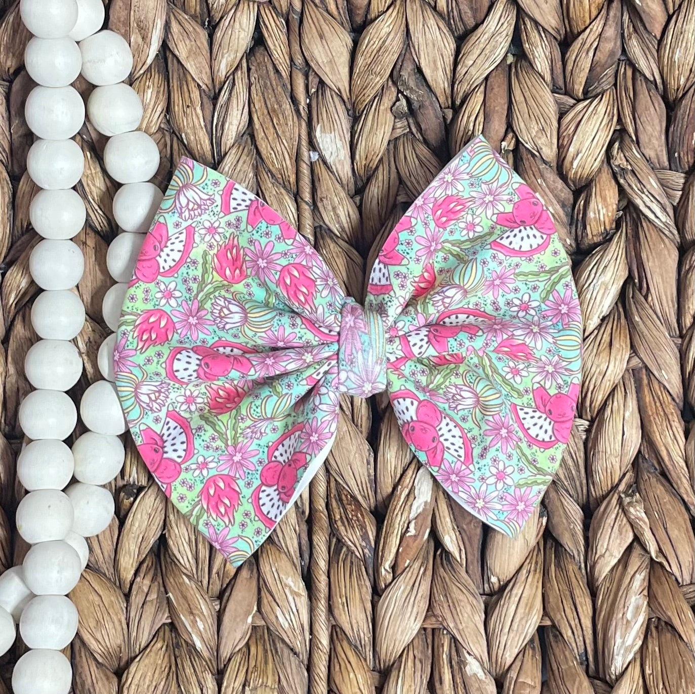 Dragon fruit- 5” Bow (RTS)