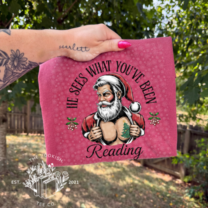 He Sees What You’ve Been Reading - Adult Tee