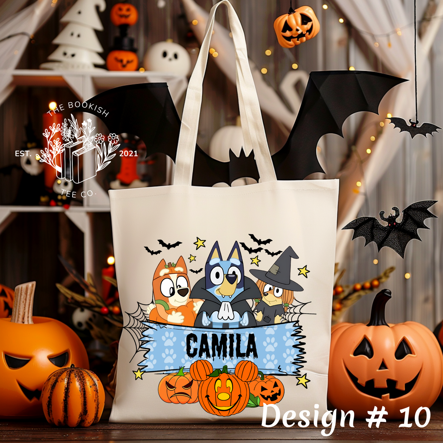 Halloween Name Bags