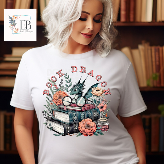 Book Dragon - Adult Tee