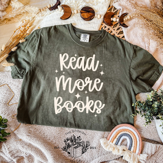 Read More Books (White) - Adult Tee