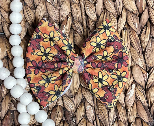 Floral Iowa - 5” Bow on Clip (RTS)