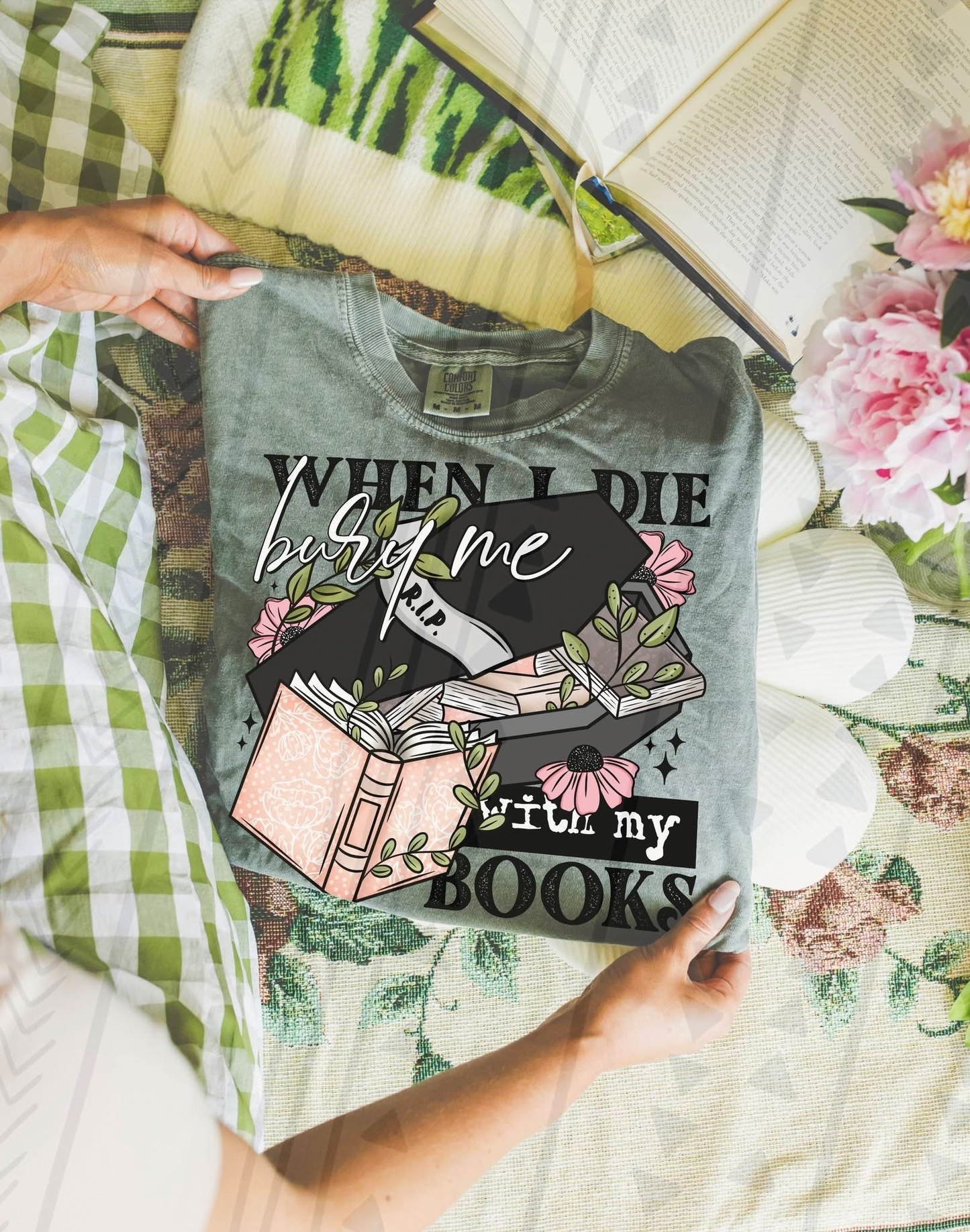 Bury Me With My Books - Adult Tee