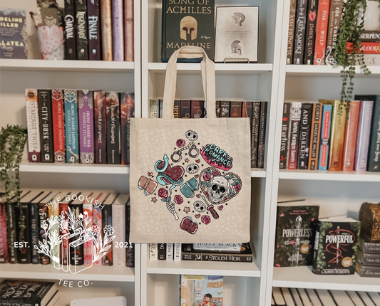Dark Romance Doodles - Canvas Tote Bag