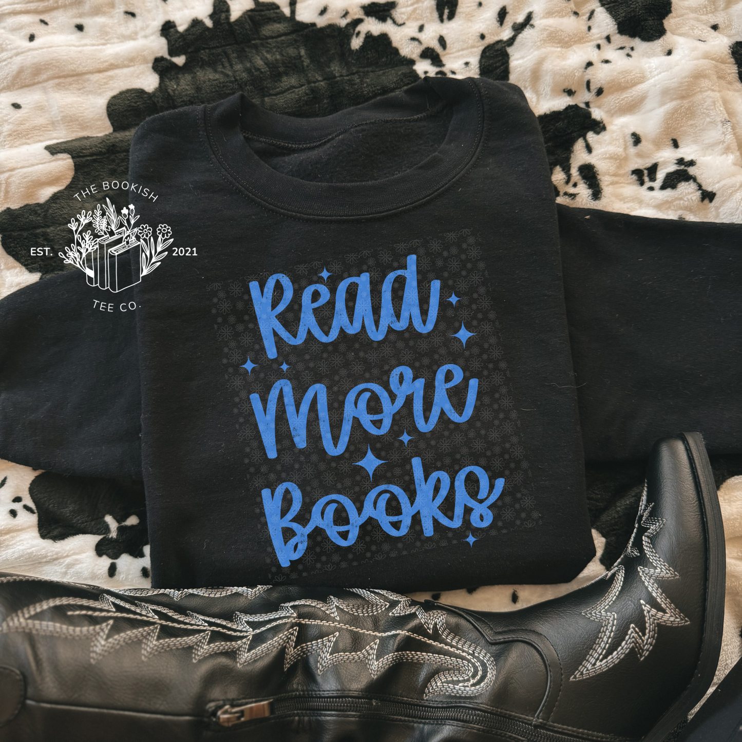 Read More Books (Blue) - Adult Tee