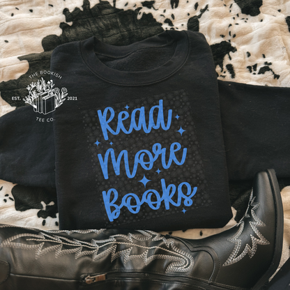 Read More Books (Blue) - Adult Tee