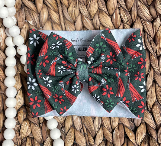 Christmas Ice Queen - Toddler Big Bow Wrap (RTS)