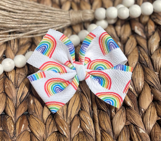 Watercolor Rainbow - Pinwheel on Clip (RTS)