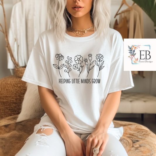 Helping Little Minds Grow - Adult Tee