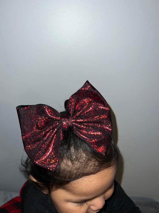 Red Black Holo - 5” Bow