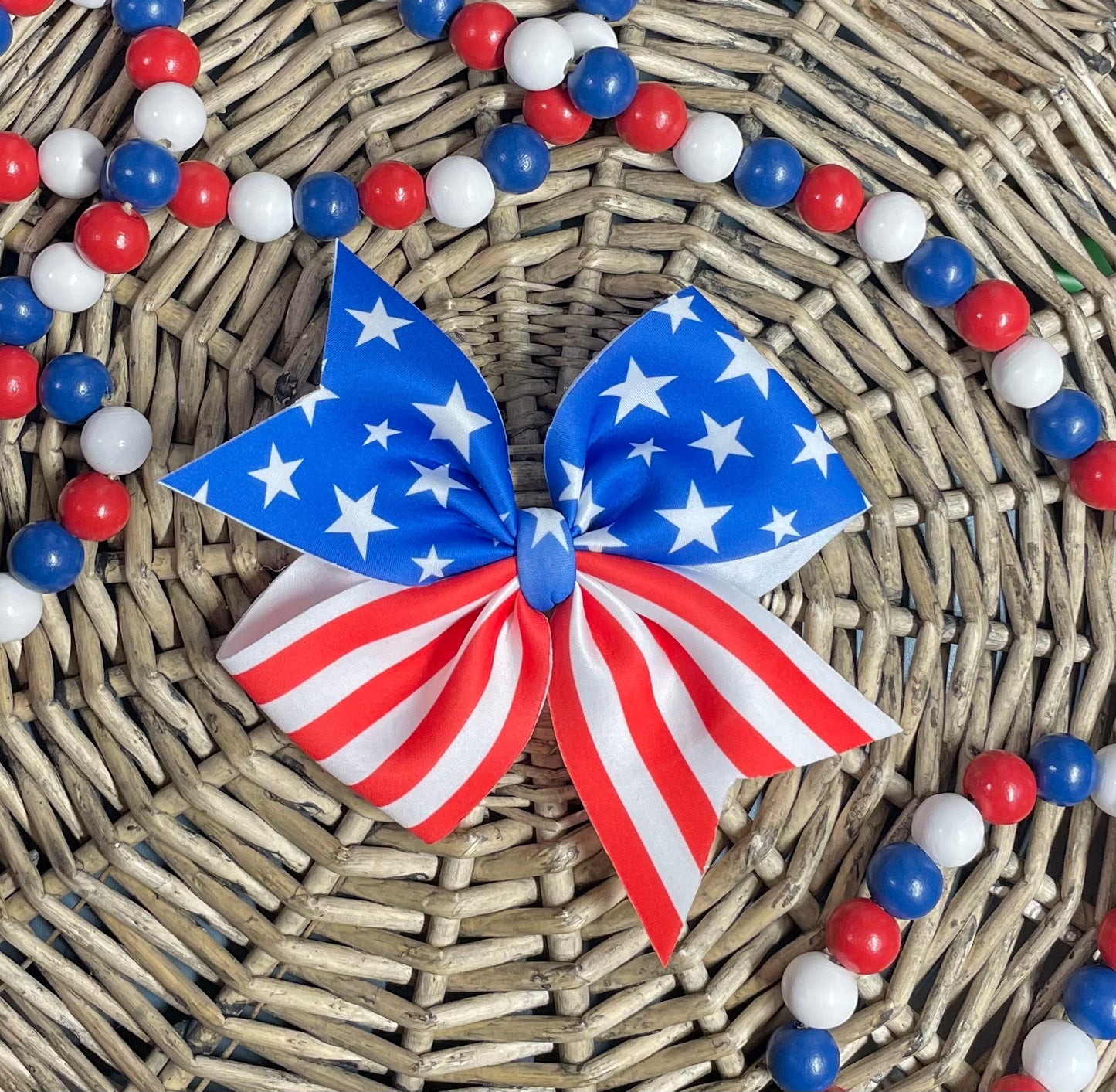 Stars & Stripes - 6" Pinwheel Bow