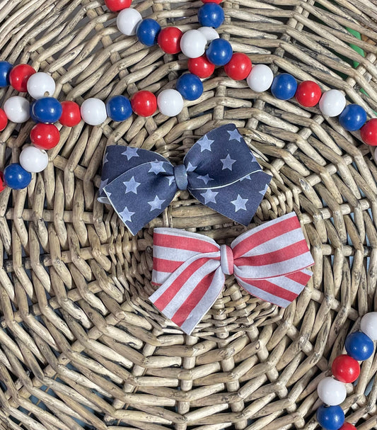 Distressed Stars & Stripes - Tied Piggies