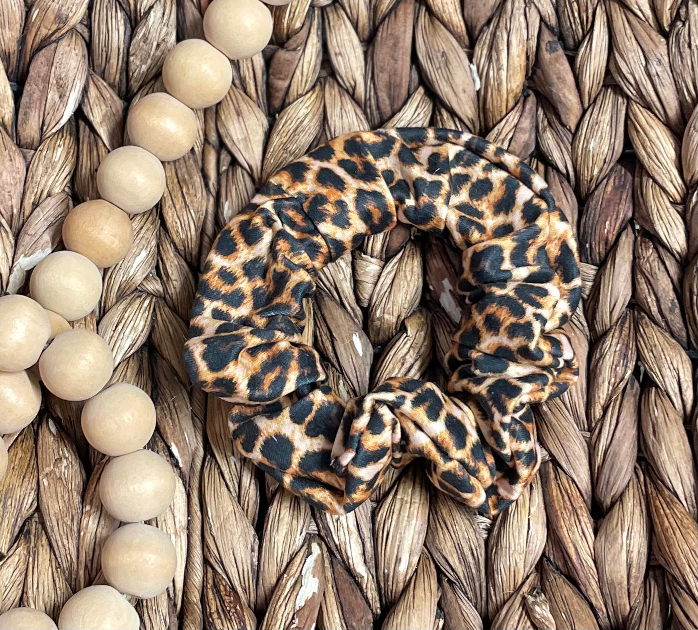 Realistic Leopard - Scrunchie (RTS)